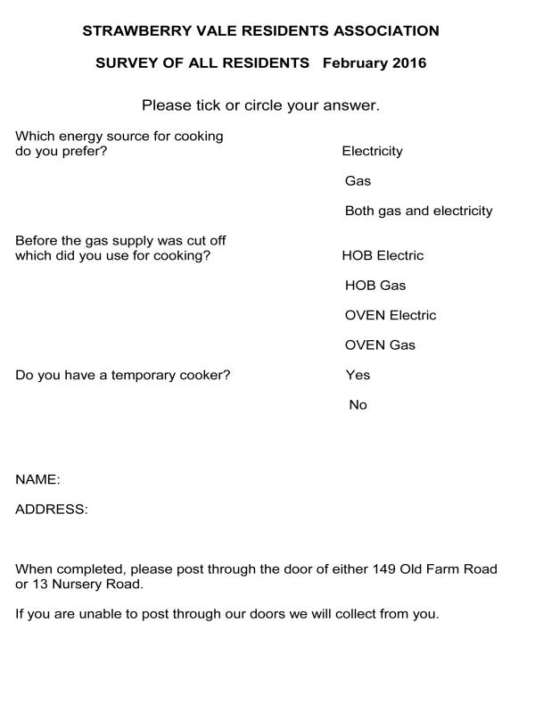 Survey form